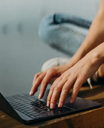 Woman Working on laptop